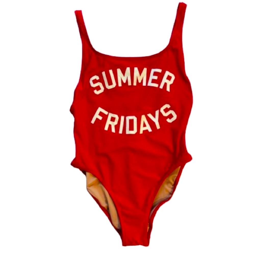 ✨Host Pick!✨ J. Crew Summer Fridays Red One Piece Swimsuit Size 6 EUC - Picture 4 of 9